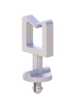 Essentra Components Smws-1-01 Cable Clamp, Nylon 6.6, Natural, 6.9Mm