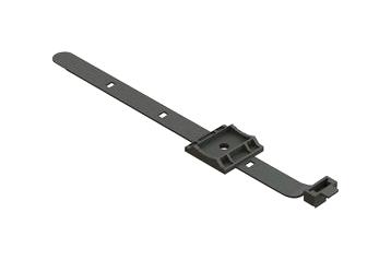 Essentra Components Ums-24-45A-Rt Cable Tie, 1.5, Mount Strap, Blk, Pa6.6