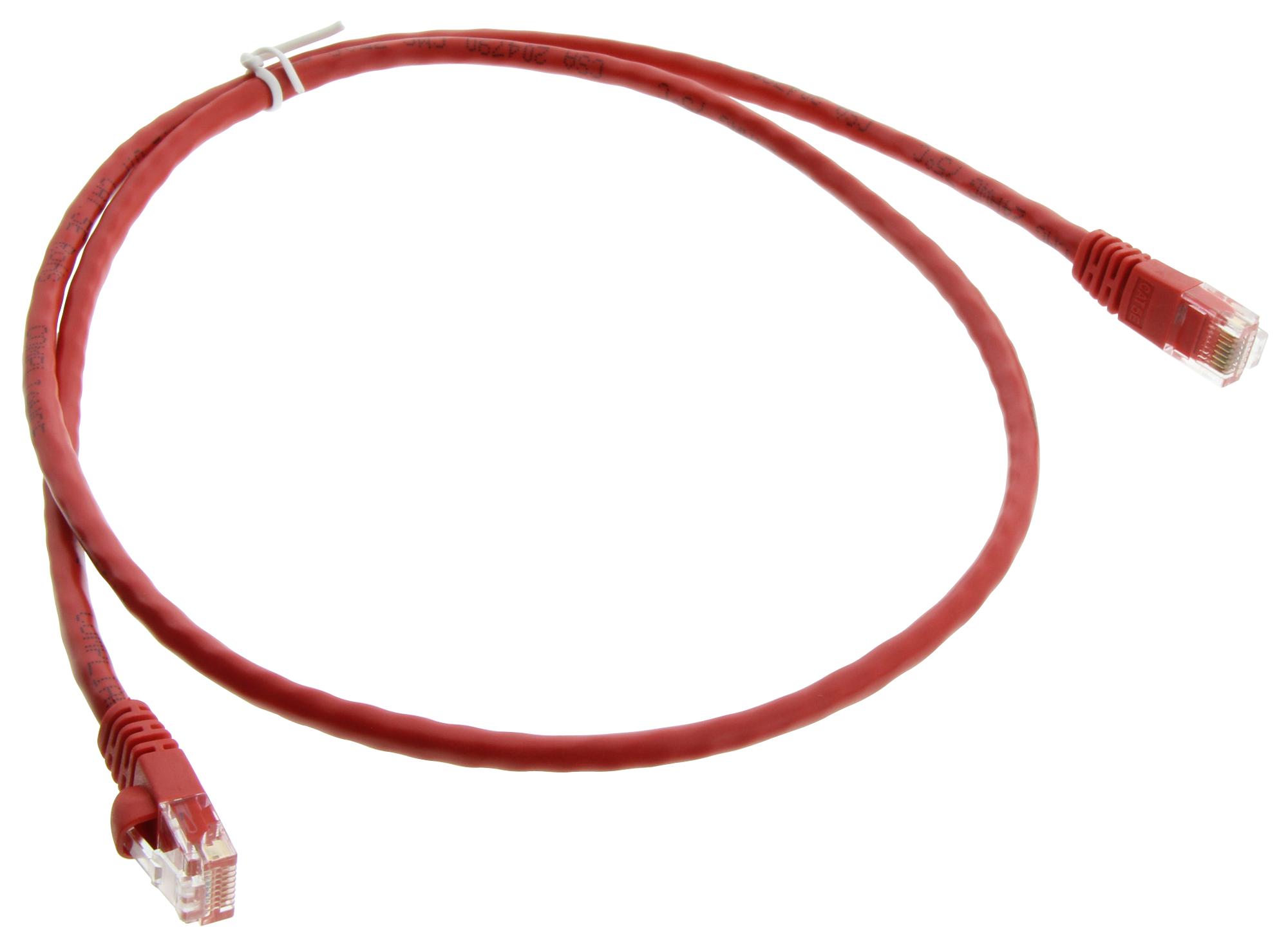 Aim Cambridge - Cinch Connectivity 73-7794-3 Cable, Rj45 Plug, Cat5E, 3Ft, Red