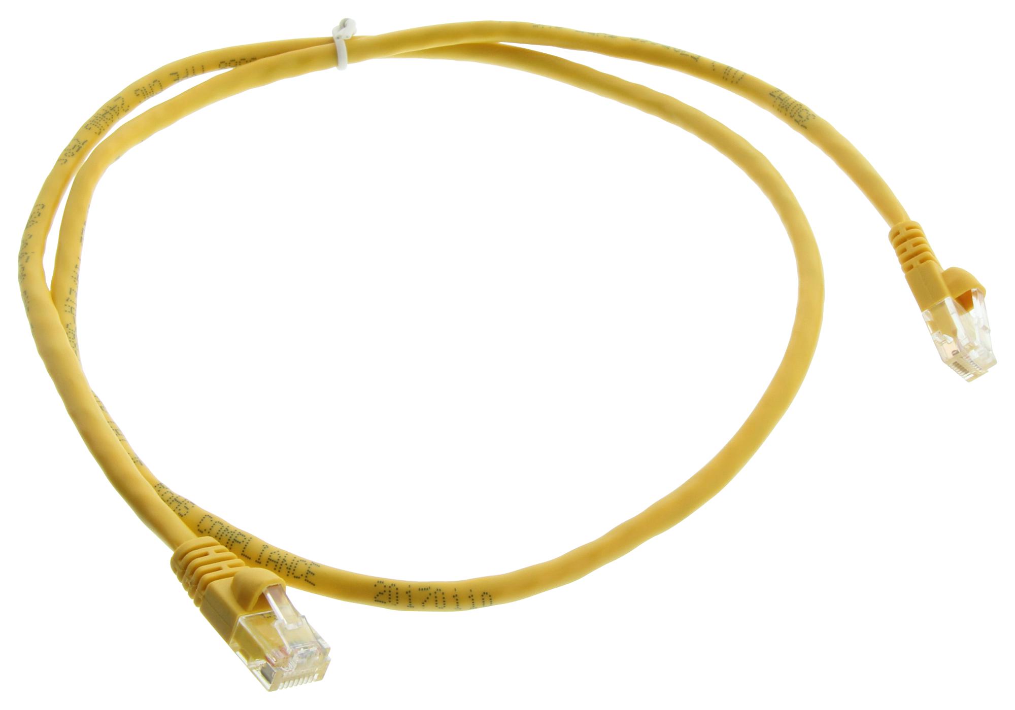 Aim Cambridge - Cinch Connectivity 73-7795-3 Cable, Rj45 Plug, Cat5E, 3Ft, Yellow