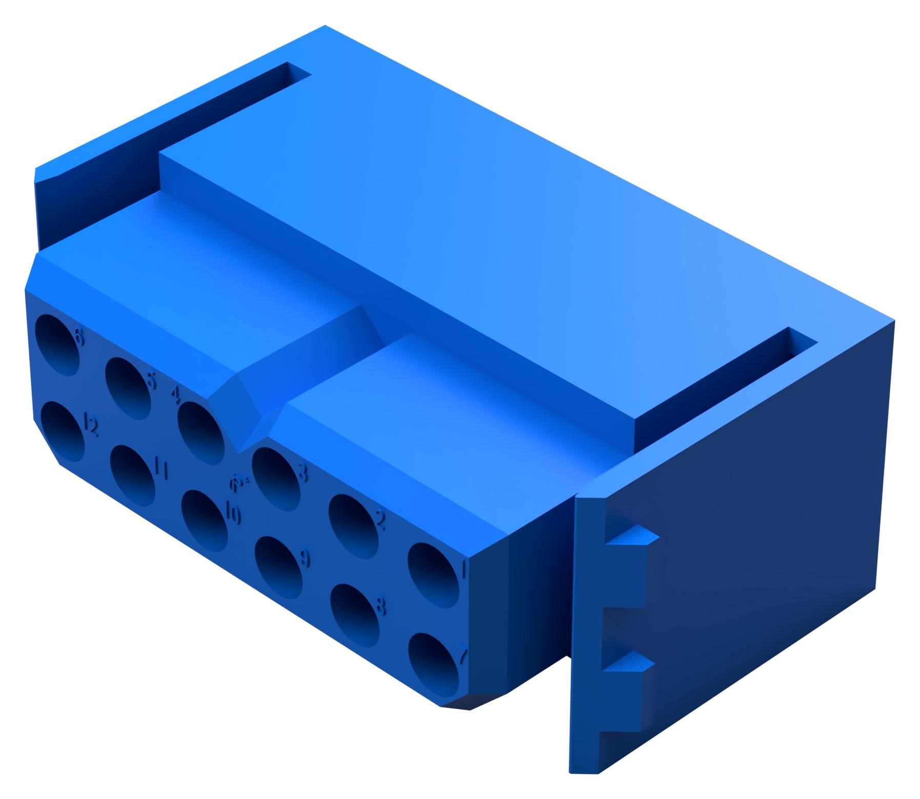 Positronic Plb12F0000/aa. Rectnglr Pwr Housing, Latch, Rcpt, 12P