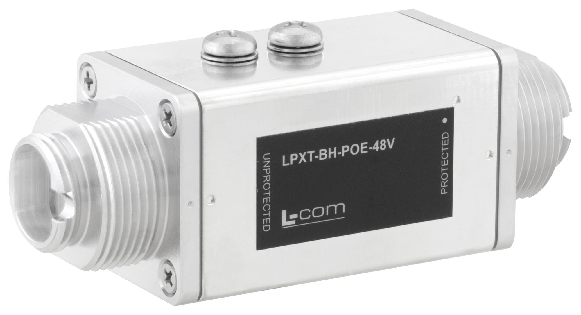 L-Com Lpxt-Bh-Poe-48V Poe Surge Protector, 1Port, Panel