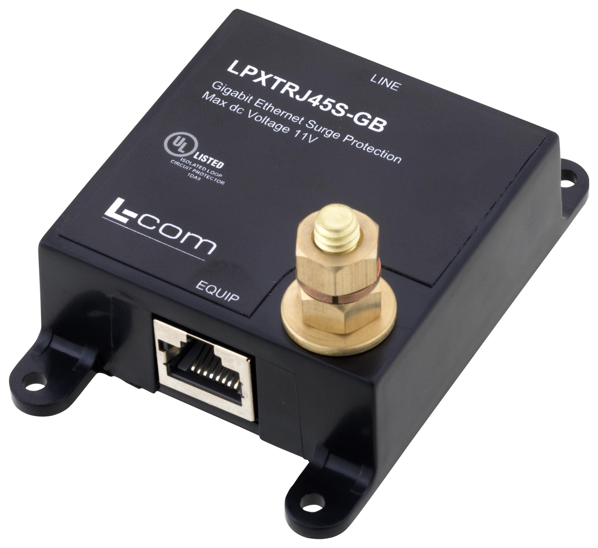 L-Com Lpxtrj45S-Gb Enet Surge Protector, 1Port, Panel