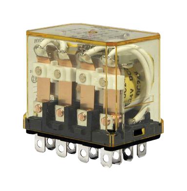 Idec Rh4B-Uld-Dc24V Power Relay, 24Vdc, 10A, 4Pdt, Socket