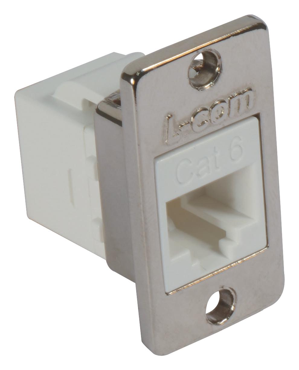 L-Com Ecf504-C5-Mini Adaptor, 8Pos, Cat5E, Rj45 Jack-Jack