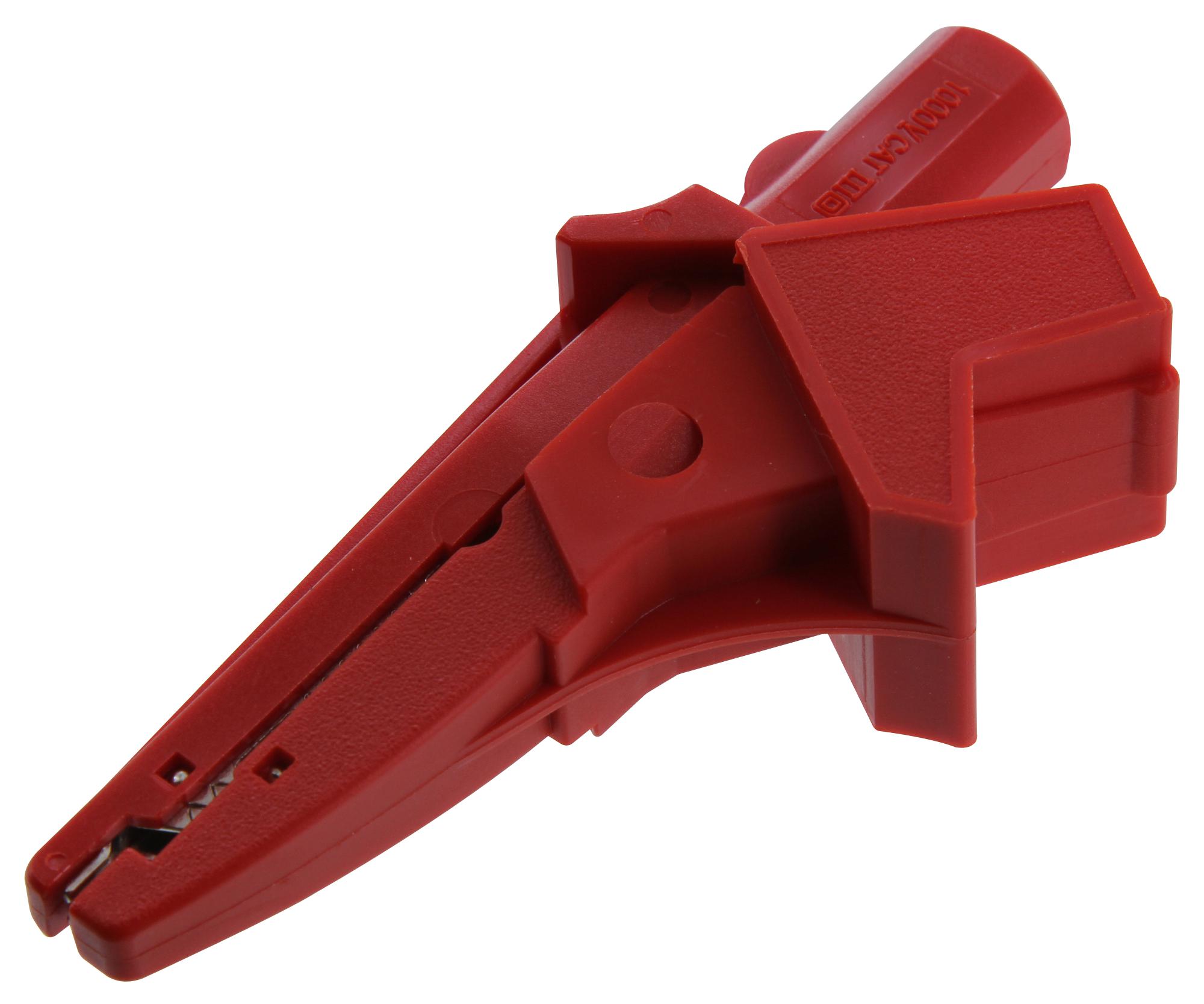 Cal Test Electronics Ct2392A-2 Alligator Clip-4Mm Banana Jack, 20A, Red