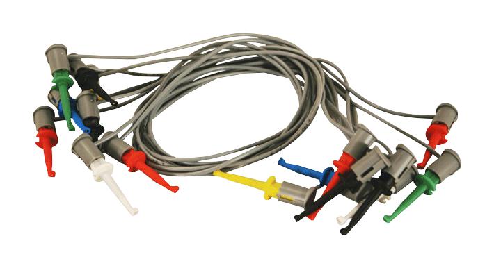 Cal Test Electronics Ct2405A Minipro Test Clip Lead Set, 6A, 60V, 8Pc