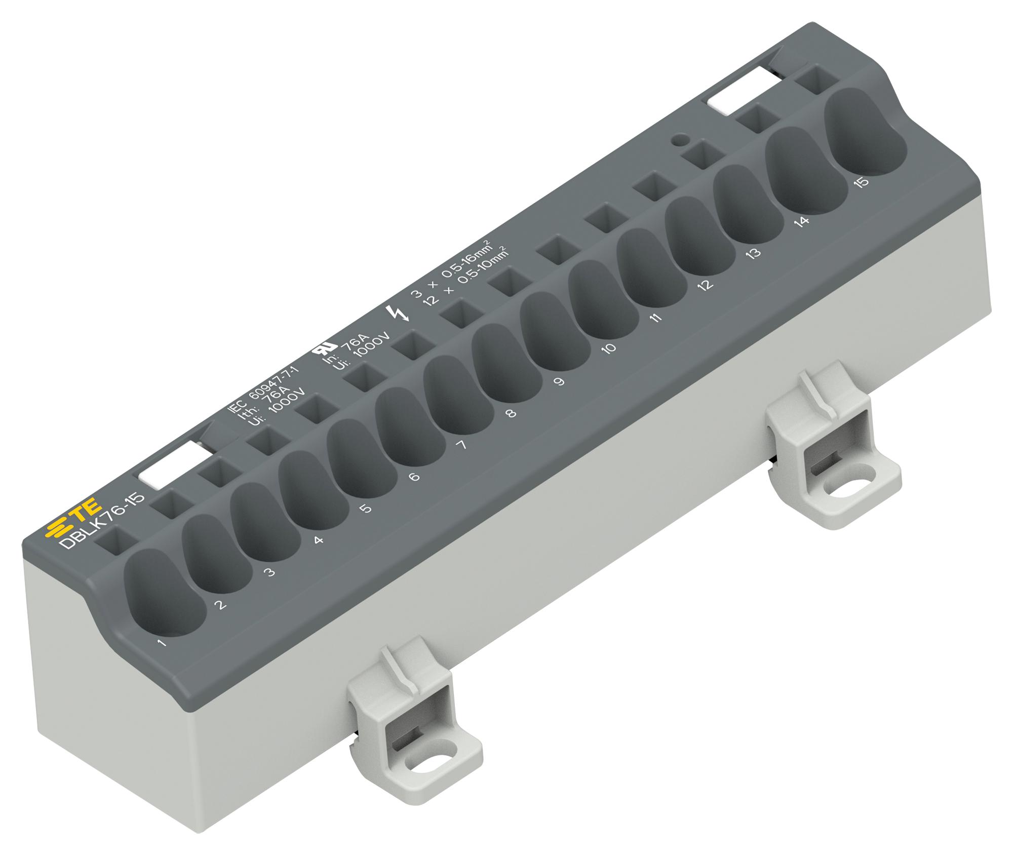 Entrelec - Te Connectivity 1Snl407611R0000. Tb, Power Distribution, 7Pos, 4Awg