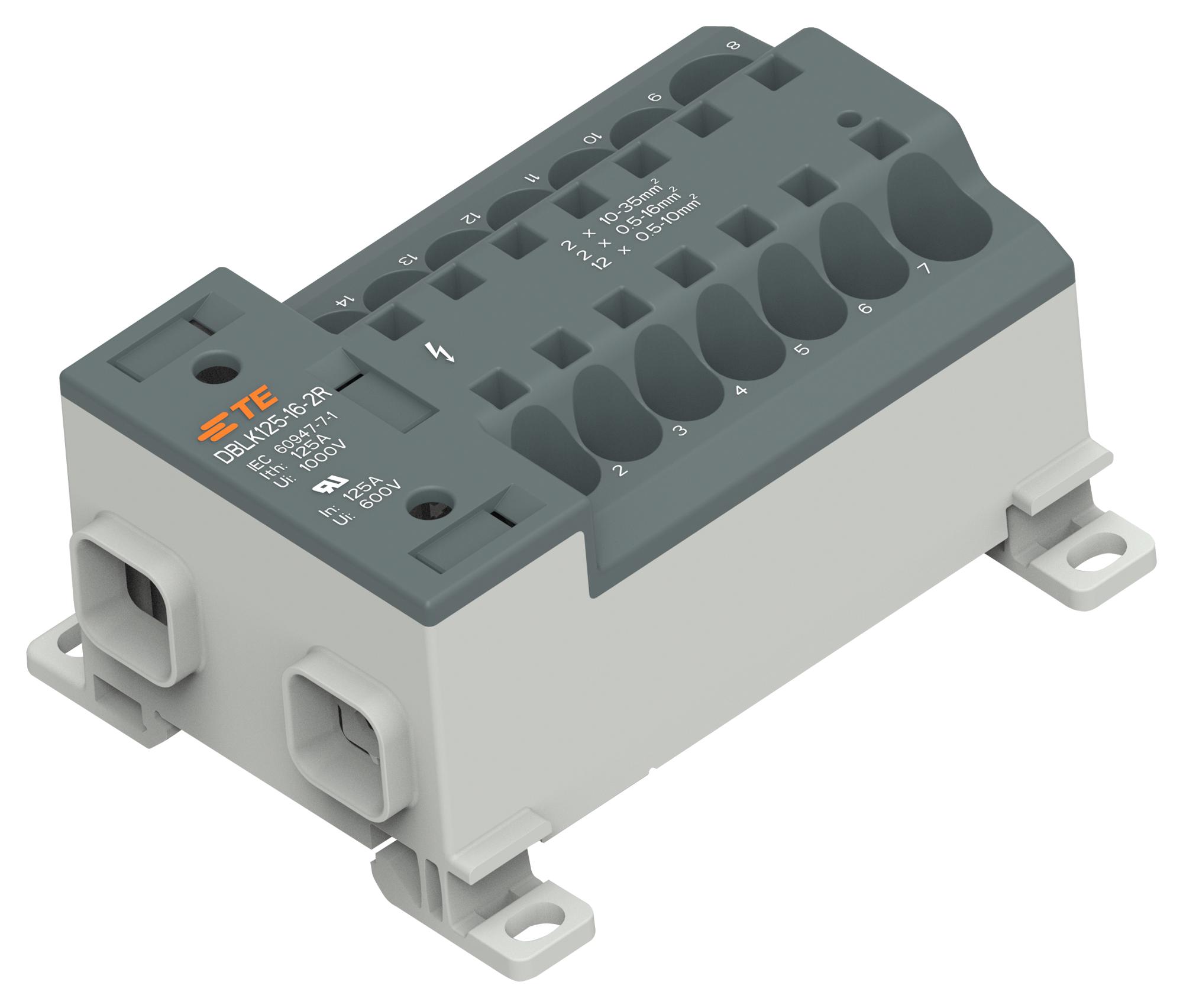 Entrelec - Te Connectivity 1Snl412510R0000. Tb, Power Distribution, 14Pos, 1Awg