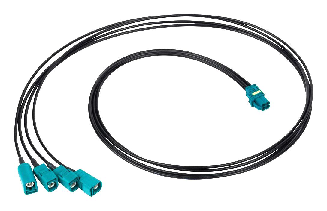 Amphenol Rf 095-820-157M200 Cable, Quad Mini Fakra-Fakra Jack, 2M