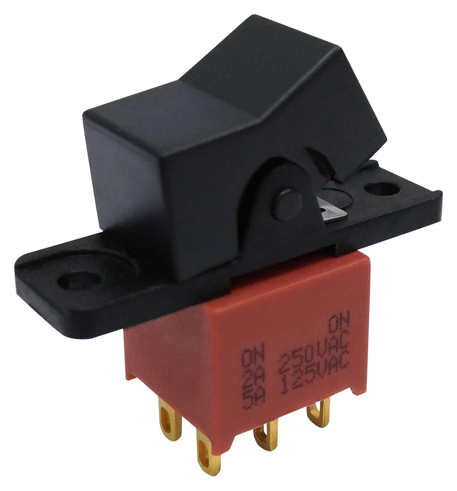 Multicomp Pro Mp-R2-4B-A-5-11. Rocker Switch, Dpdt, 5A, 125Vac/28Vdc