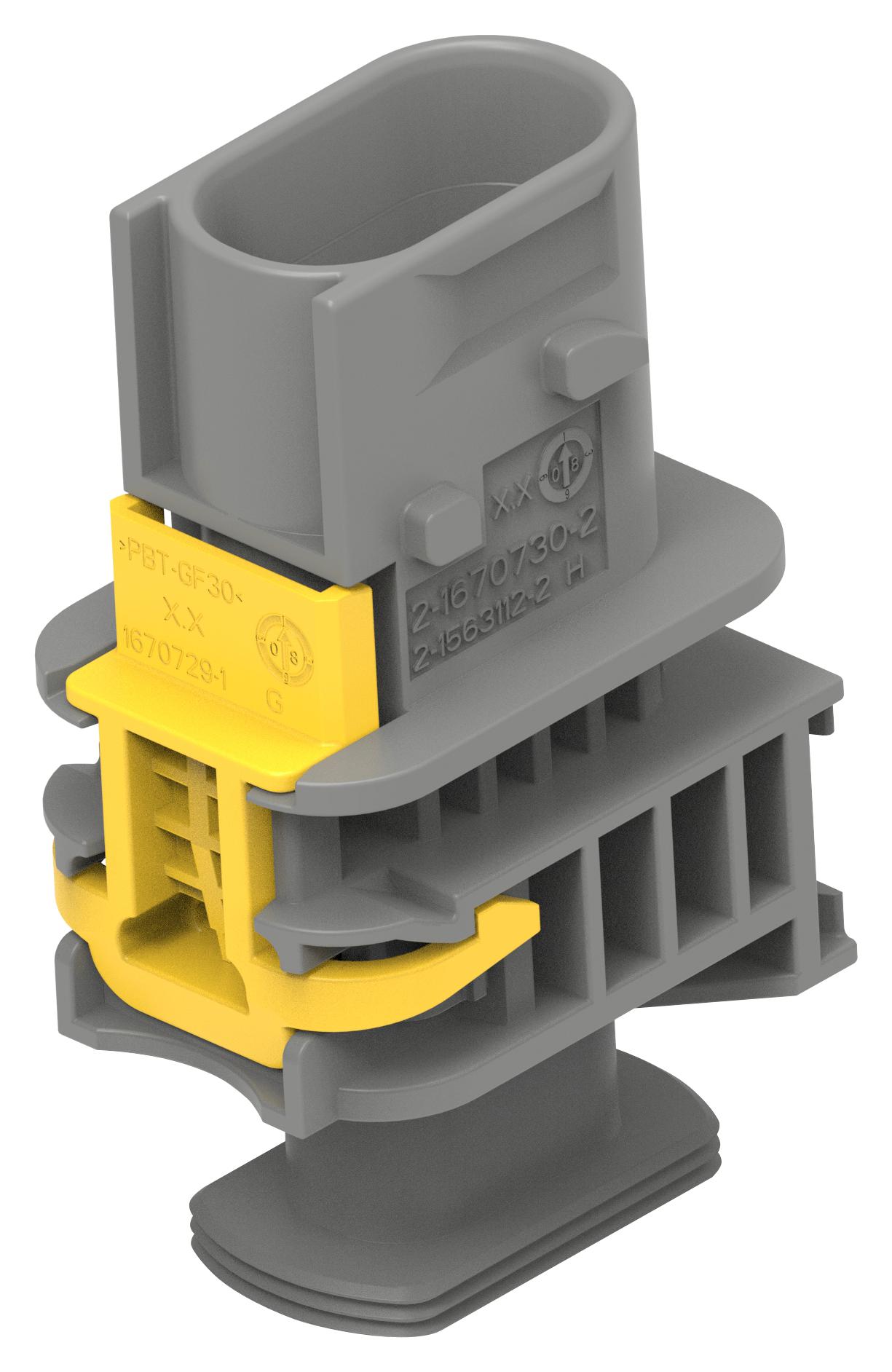 Amp - Te Connectivity 2-1670730-2. Automotive Housing, Plug, 2Pos, Pbt