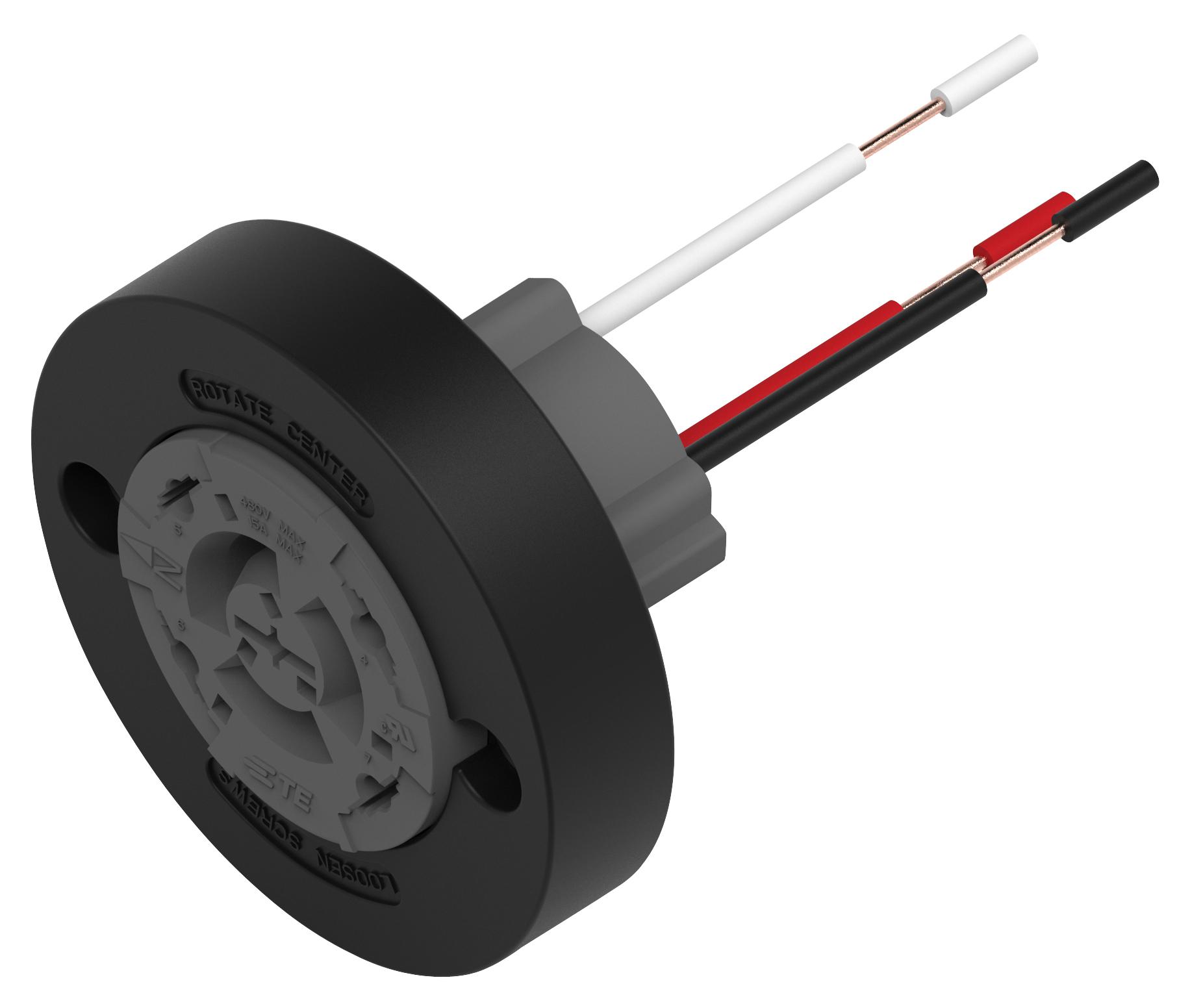 Te Connectivity 2213848-1 Led Street Light Conn, Rcpt, 3Pos, Cable