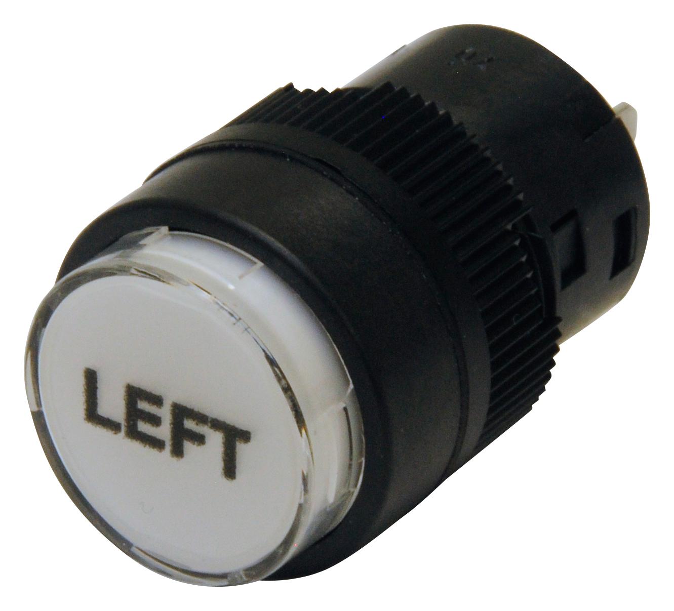 Nkk Switches Yb02Va004 Panel Indicator W/ Legend, Red, 16Mm