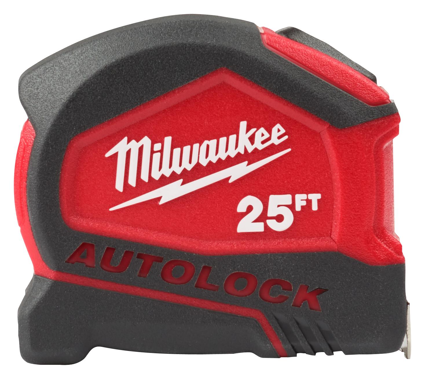 Milwaukee Tool 48-22-6825 Auto Lock Tape, 3.5 X 1.875, Blk/red