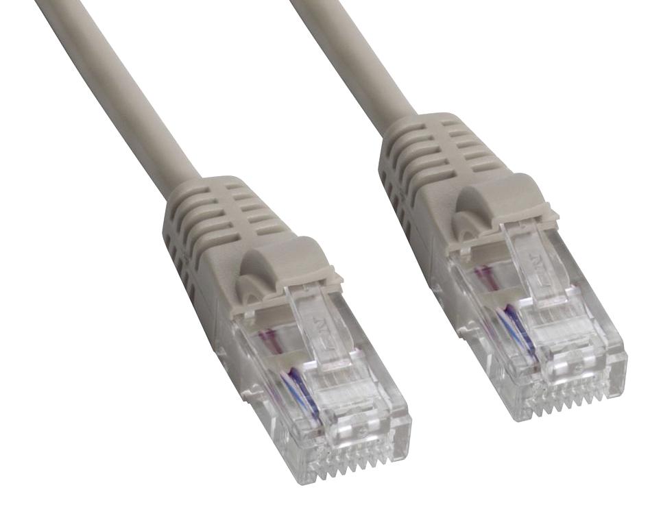 Amphenol Cables On Demand Mp-5Xrj45Unne-005 Enet Cable, Cat5E, Rj45 Plug-Plug, 5Ft