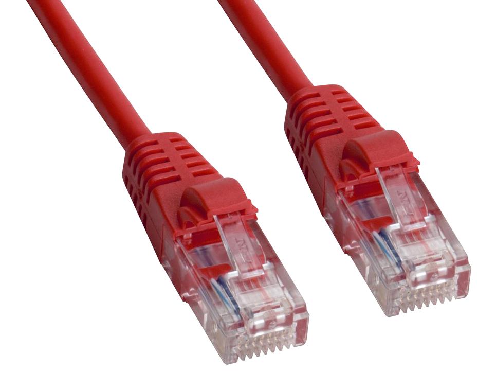 Amphenol Cables On Demand Mp-5Xrj45Unnr-003 Enet Cable, Cat5E, Rj45 Plug-Plug, 3Ft