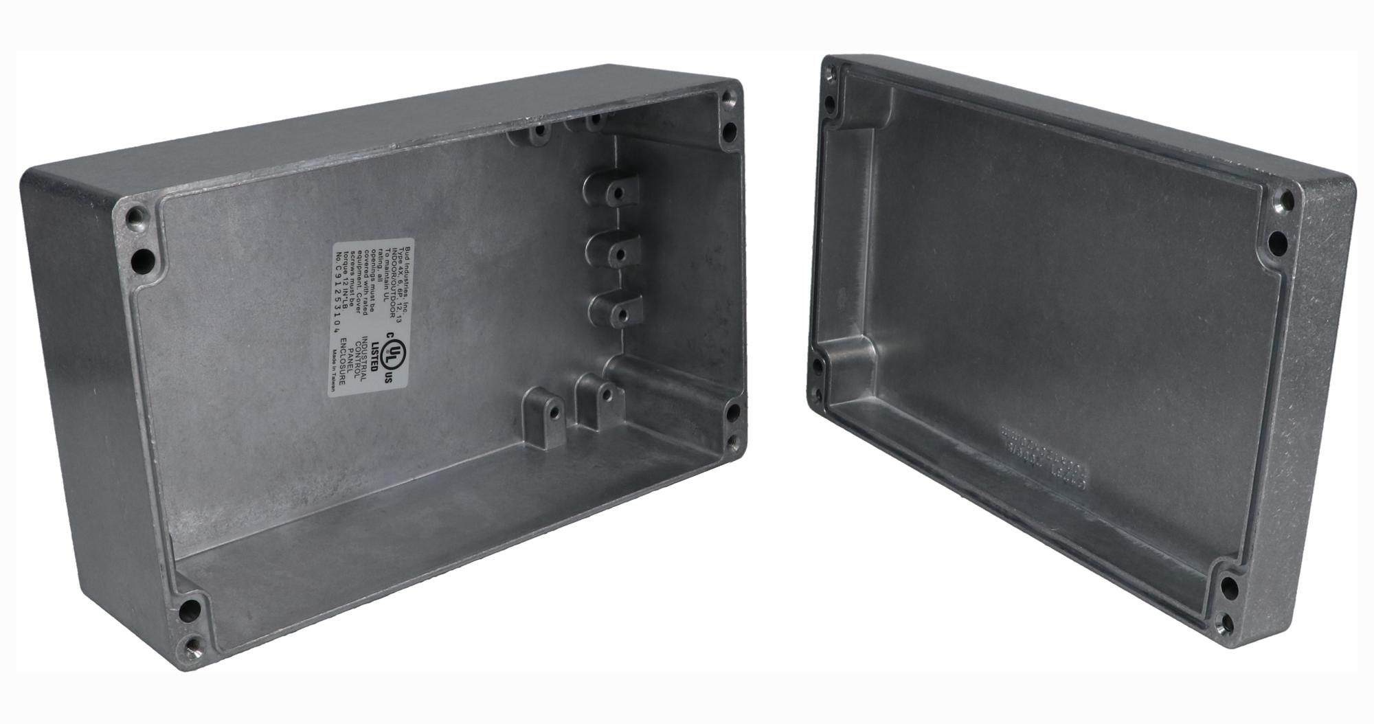 Bud Industries An-1322-A Enclosure, Wall, Aluminium, Natural