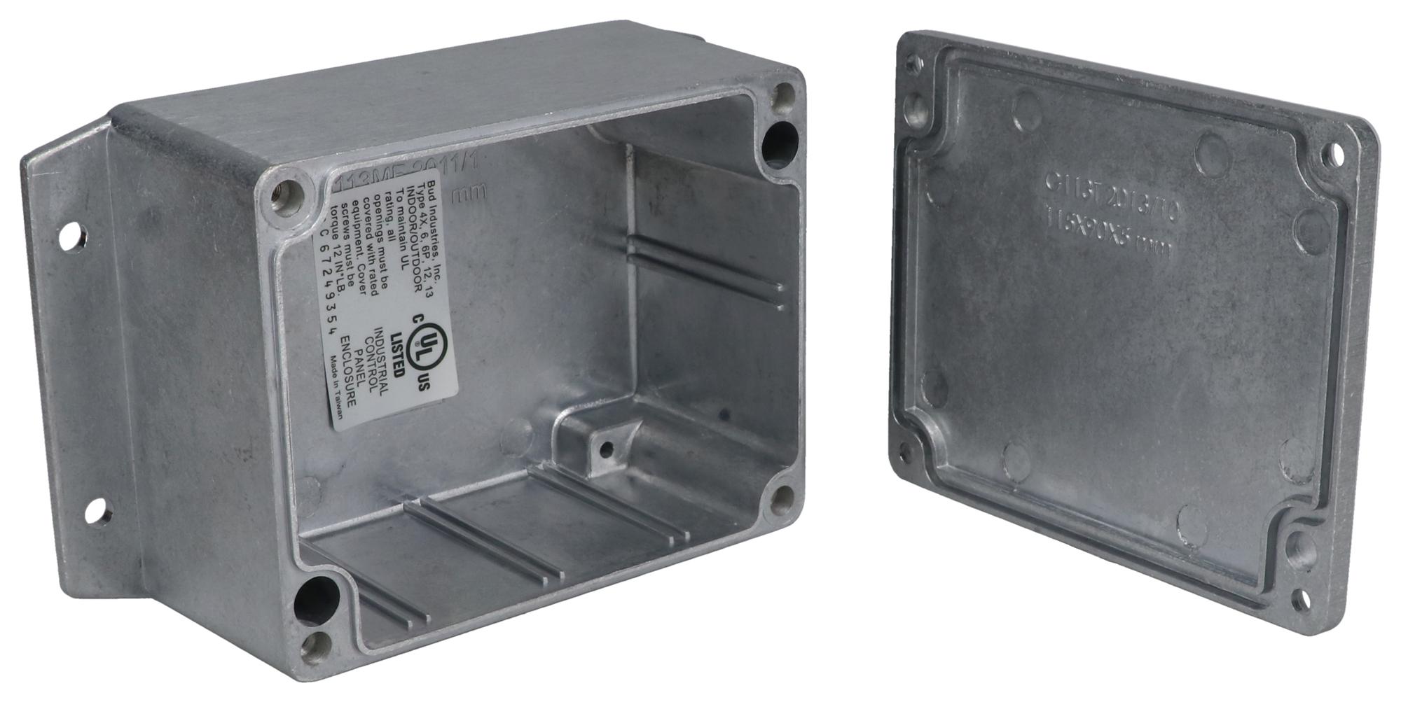 Bud Industries An-2854-A Enclosure, Wall Mnt, Aluminium, Natural