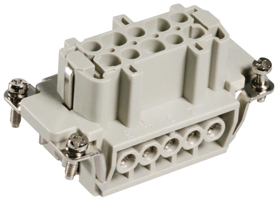 Amp - Te Connectivity He-010-F Insert, Receptacle, 10Pos, Screw