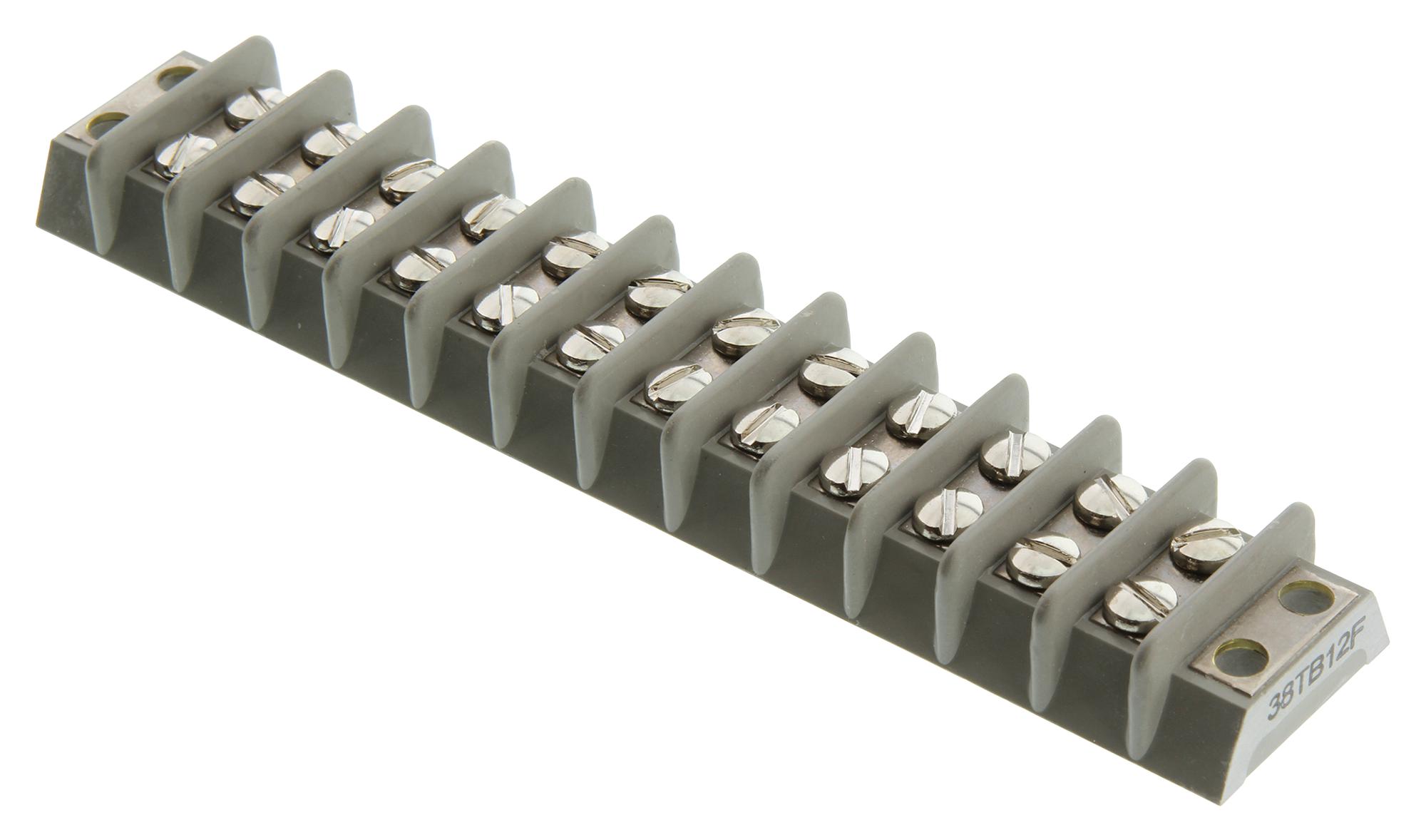 Marathon Special Products 38Tb12 Terminal Block, Barrier, 12 Position, 14Awg