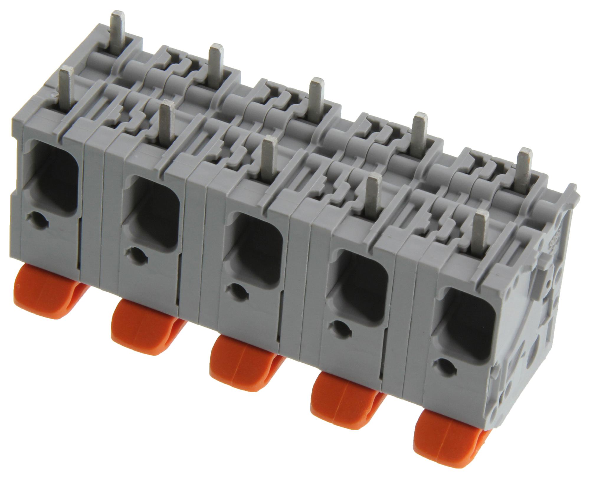 Wago 2606-1355 Terminal Block, Wtb, 5Pos, 24-8Awg