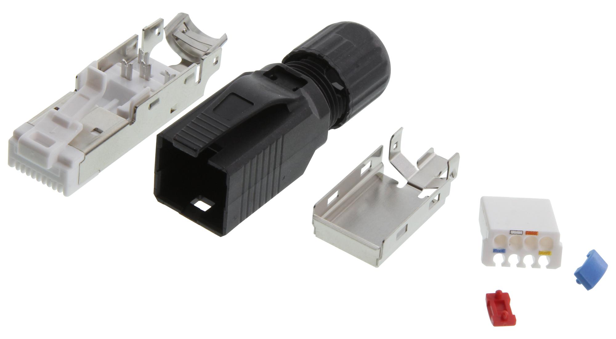 L-Com Tspftpfns Rj45 Conn, Plug, 8P8C, 1Port, Cat5E