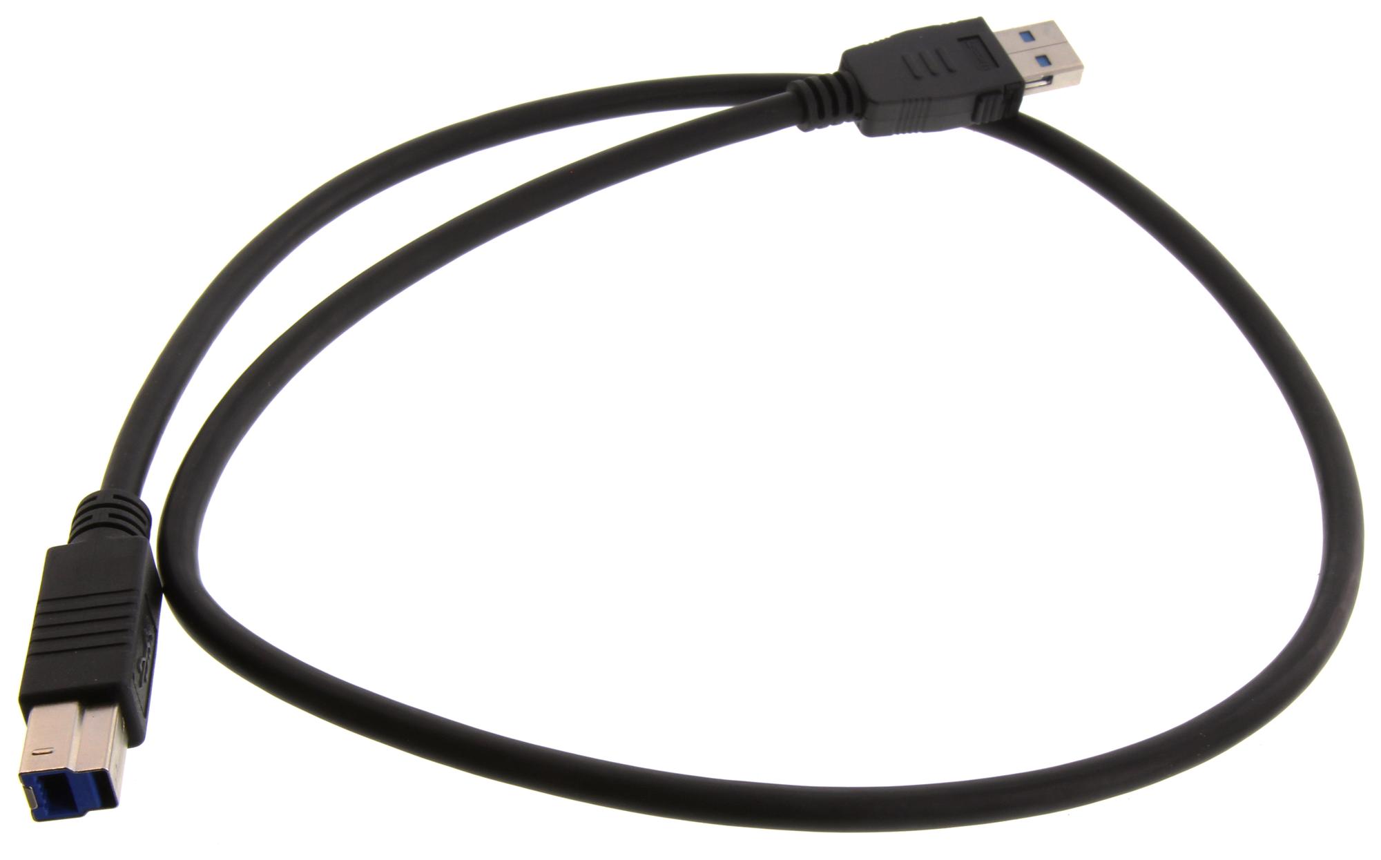 L-Com U3A00029-075M Usb Cable, 3.0 A Plug-B Plug, 29.6