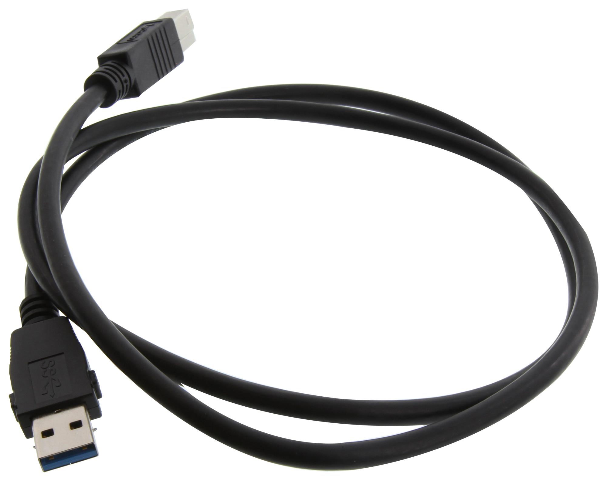 L-Com U3A00029-1M Usb Cable, 3.0 A Plug-B Plug, 3.3Ft