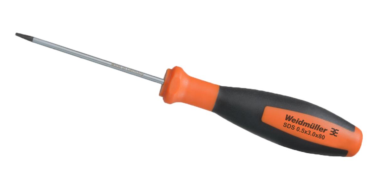 Weidmuller 2749330000 Screwdriver, Slot, 185Mm, 80Mm, 3Mm