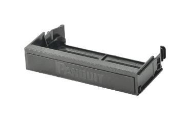 Panduit Qppbbl Patch Panel Blank, Polycarbonate, Blk