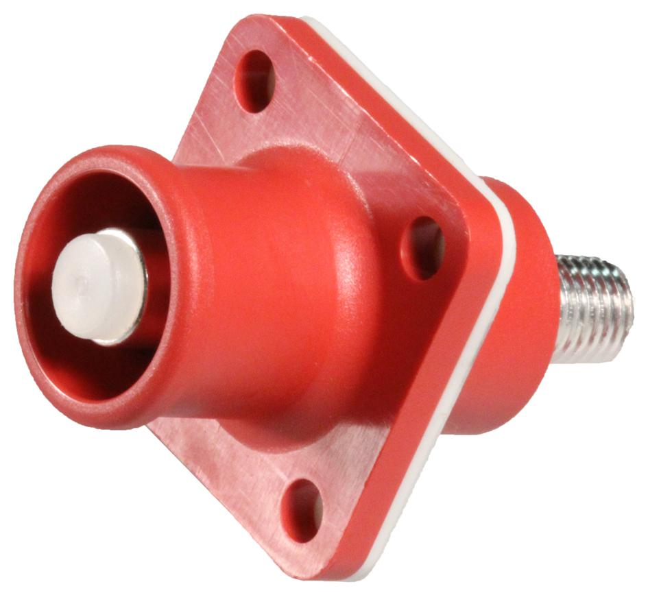 Amphenol Industrial Slprbtpsr Power Entry, Receptacle, 200A, 1Kv, Red