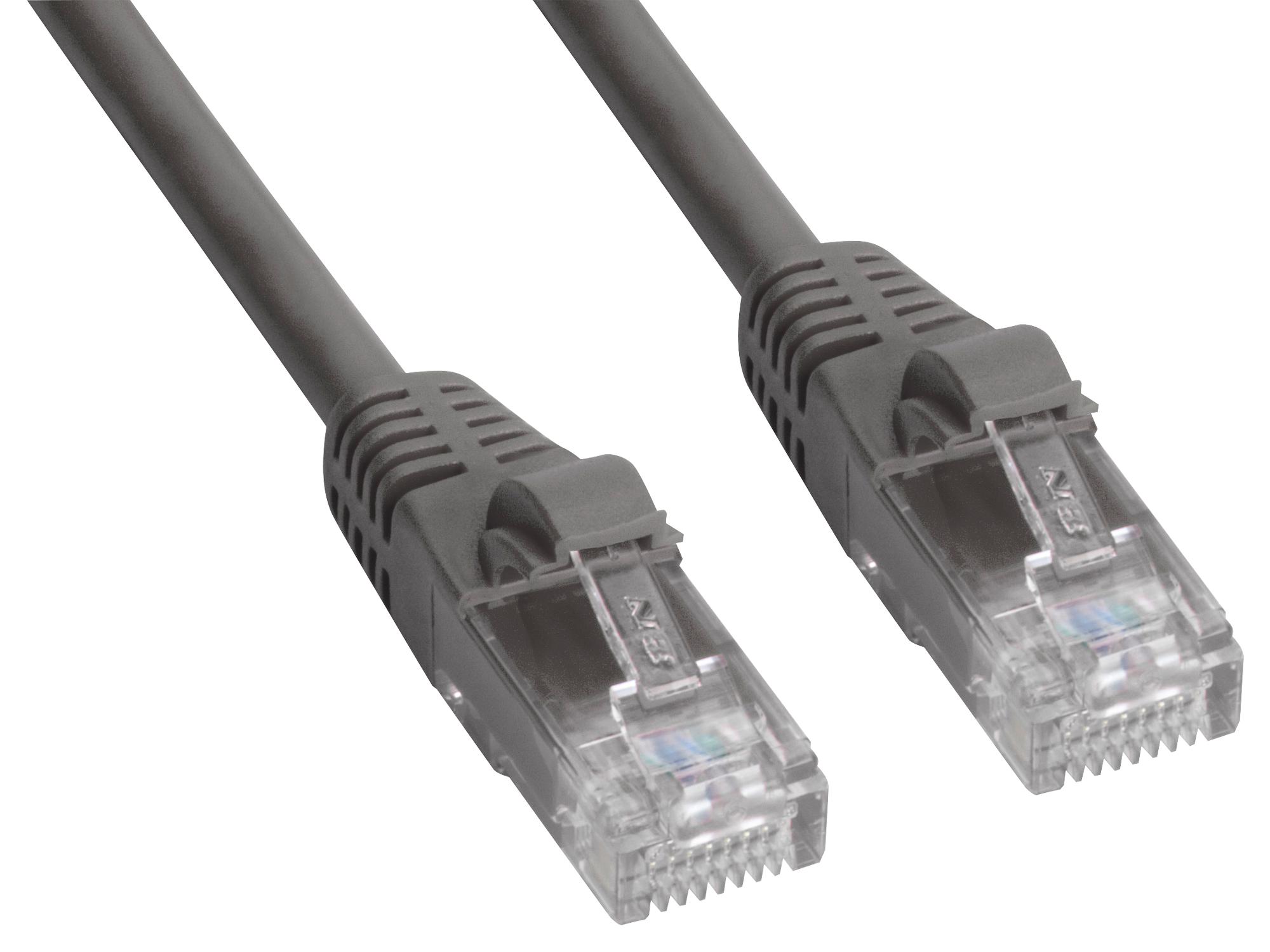 Amphenol Cables On Demand Mp-5Erj45Unna-003 Patch Cable, Rj45 Plug, 3 , Grey