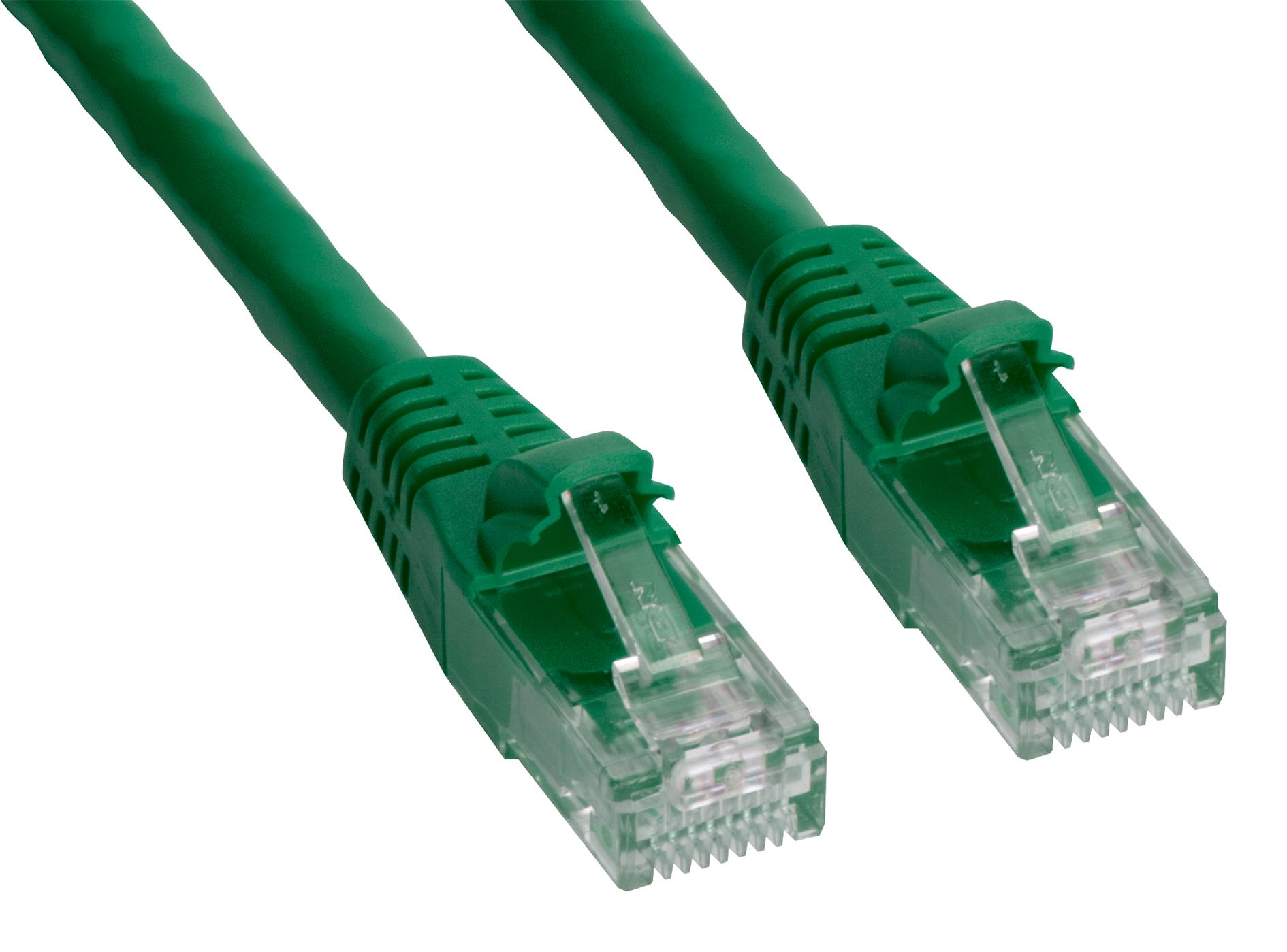 Amphenol Cables On Demand Mp-64Rj45Unng-025 Patch Cable, Rj45 Plug, 25 , Green