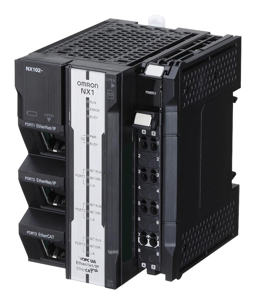 Omron Industrial Automation Nx102-1000 Cpu Unit, 5Mb, 64I/o, Ethercat/ethernet