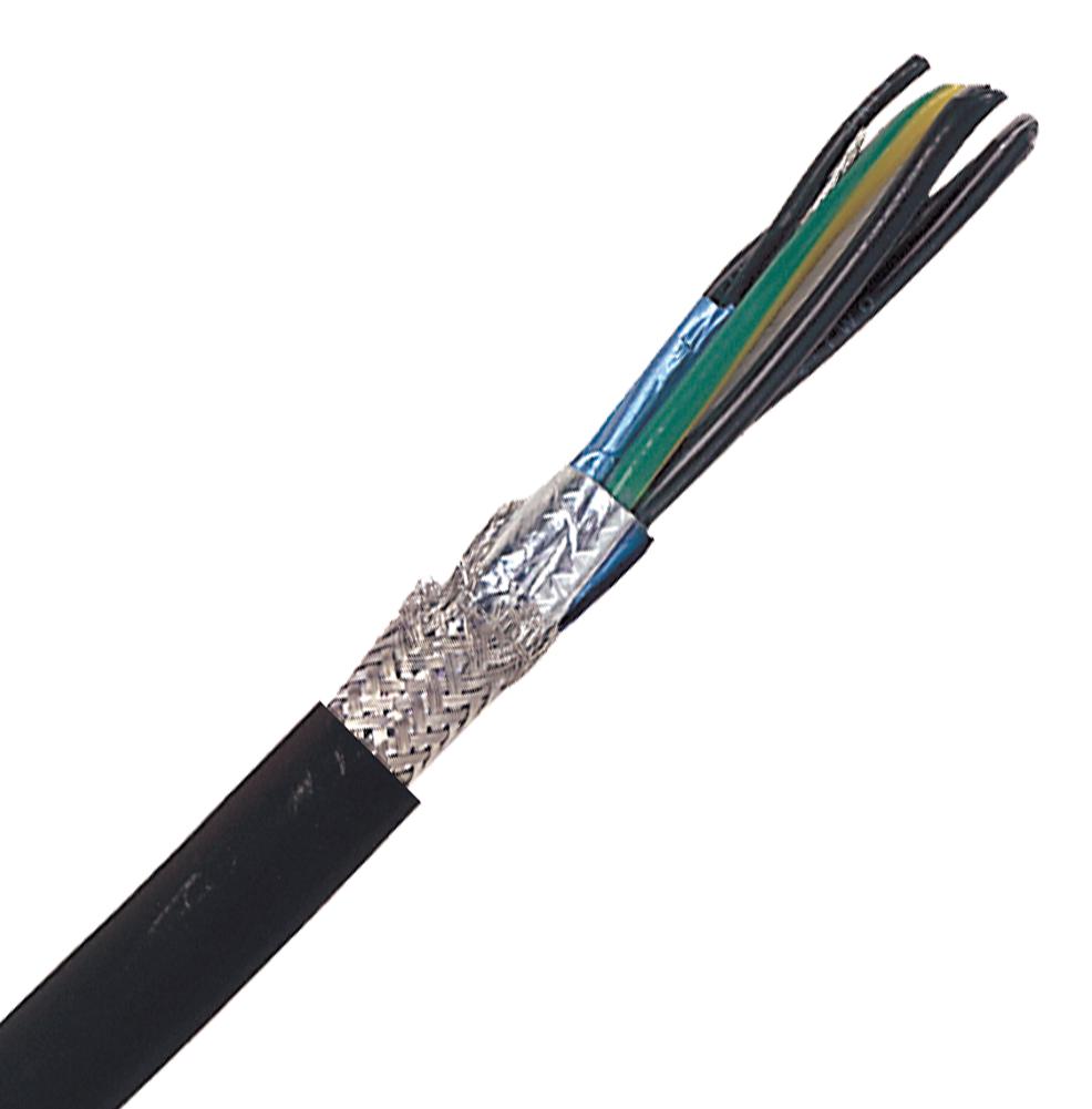 Lapp 701712 Cable, 4C, 600V, 100Ft, 12Awg, Black