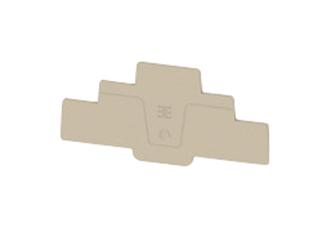 Weidmuller 2816950000 End Plate, 4.1x1.94x0.079, Dark Beige