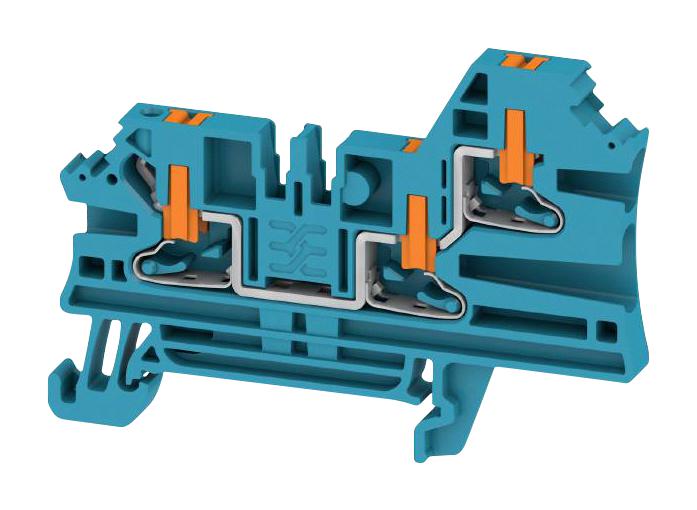 Weidmuller 2847340000 Terminal Block, Din Rail, 3Pos, 12Awg