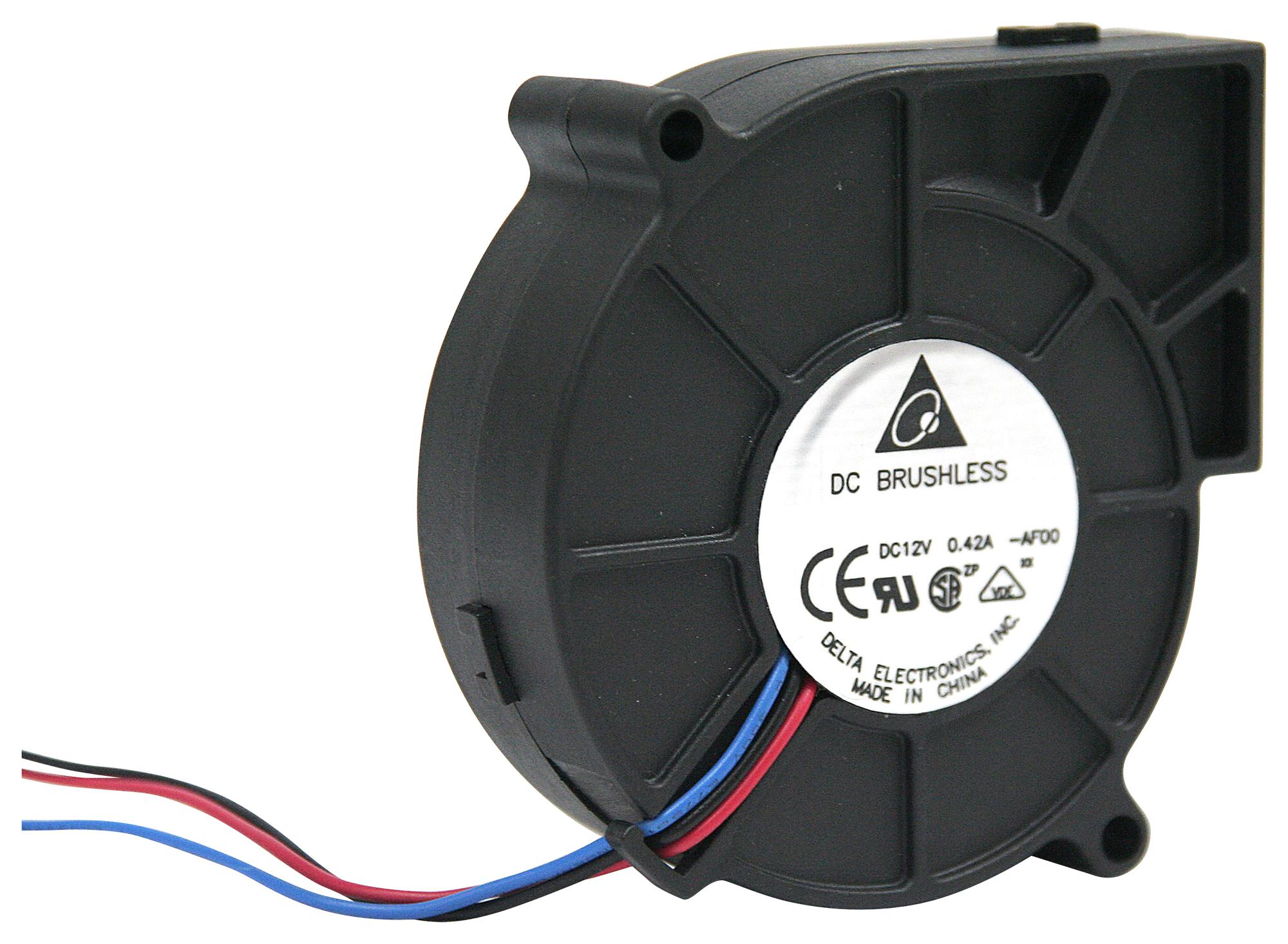 Delta Electronics / Fans Bfb0512Vhd-F00 Blower, 50Mm, 12Vdc, 6.75Cfm, 38.5Dba