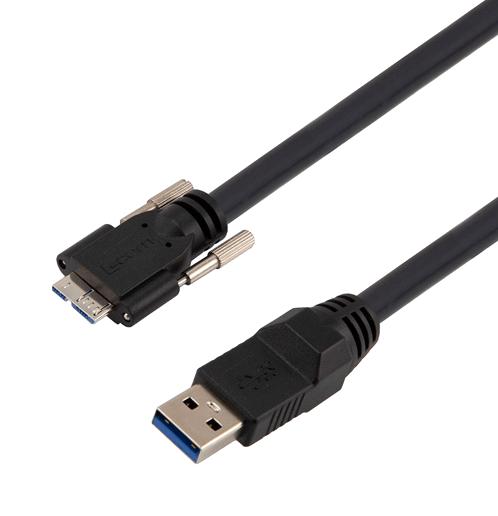 L-Com Cau3Hfambv-Blk-3M Usb Cable, 3.0 A Plug-Micro B Plug, 3M