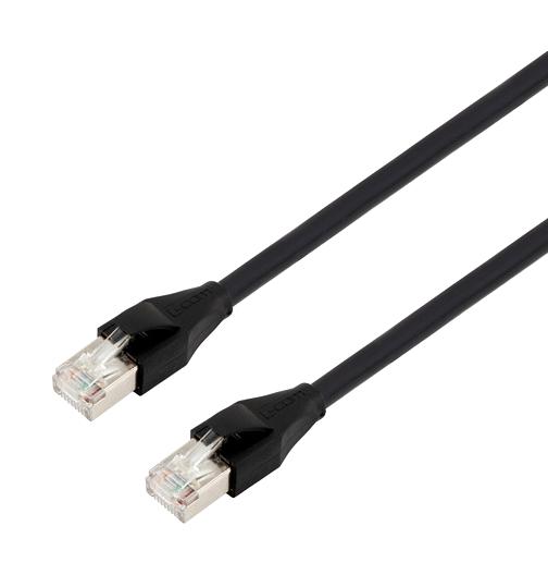 L-Com Trd795Blk-15M Enet Cable, Cat7, Rj45 Plug-Plug, 15M