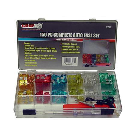 Grip On Tools 16027 Fuse Kit 150Pc Assortment 80R4653