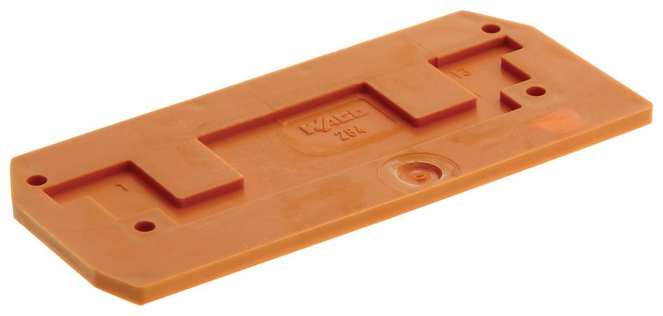 Wago 284-328. End Plate, Rail Mounted Terminal Block