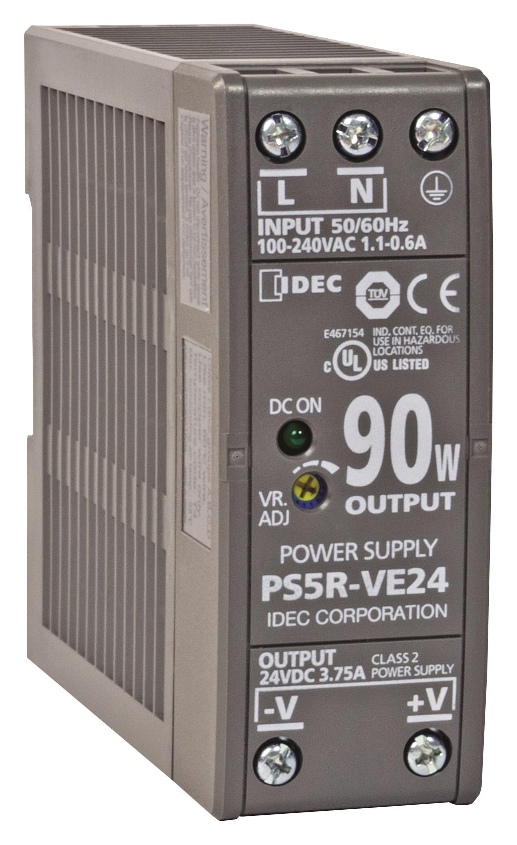 Idec Ps5R-Ve24. Power Supply, Ac-Dc, 24V, 3.75A