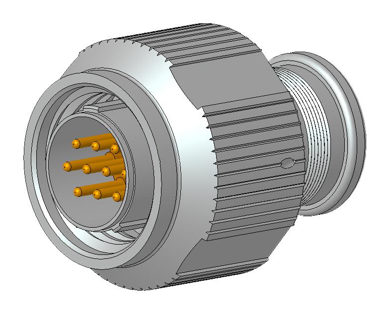 Amphenol Aerospace 2M801-036-16Mt9-19Pa Circular Connector, Plug, 19Pos, Cable