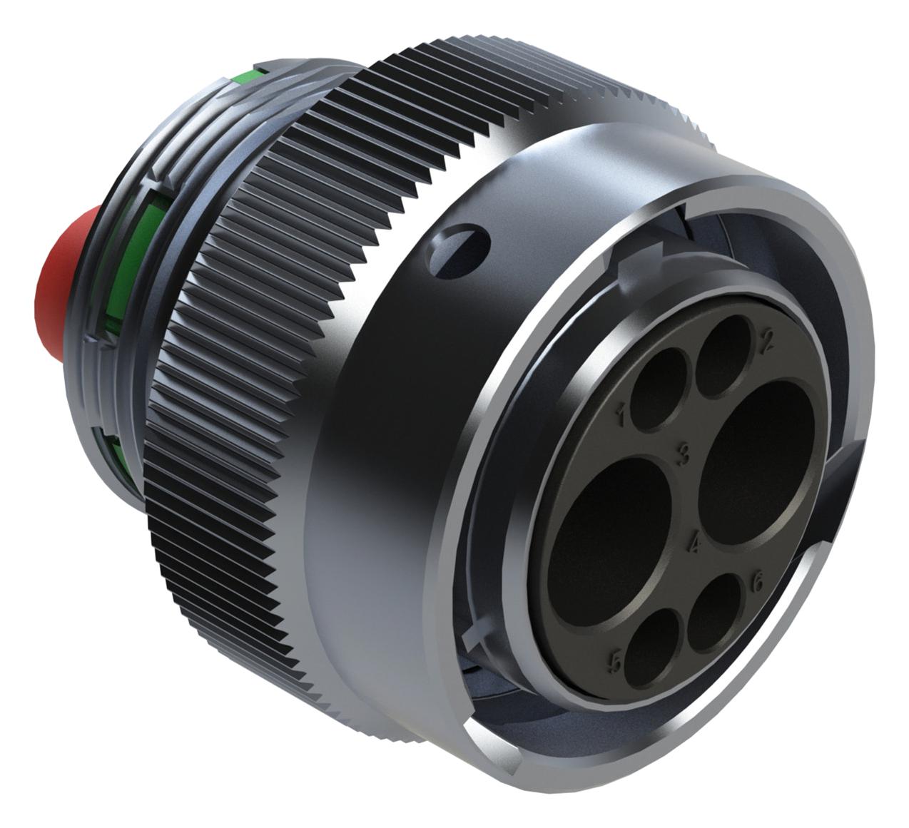 Amphenol Sine/tuchel Ahdm06-18-06Pn Circular Connector, Plug, 6Pos, Cable