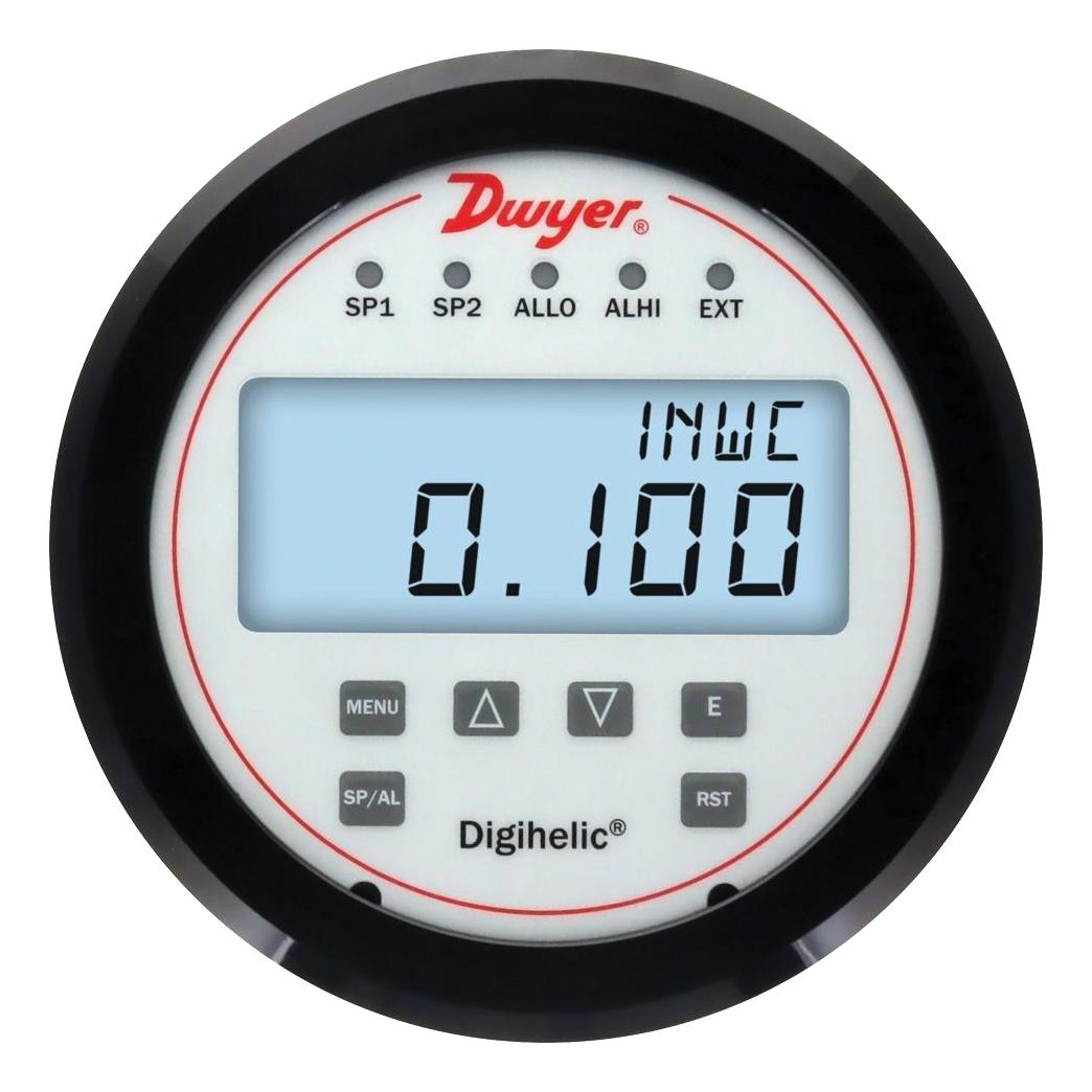 Dwyer Dhc-010. Pressure Gauge, 25Inch-H2O, 1/8fnpt