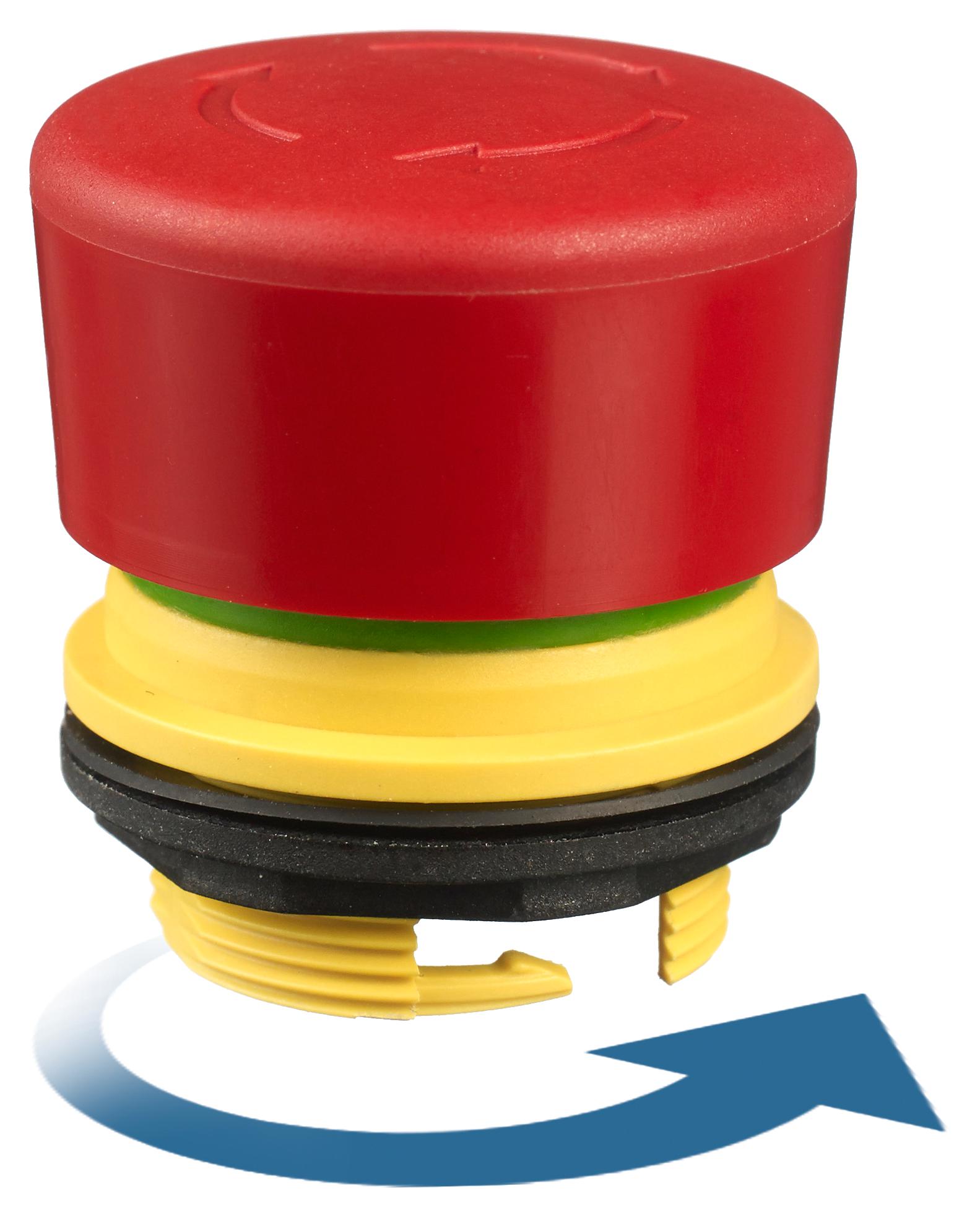 Apem Ec-Ama-H-001-A Actuator, Compact Emergency Switch