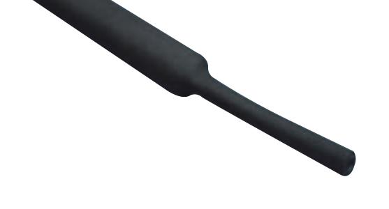 Qualtek Electronics Q5-3X-1-01-Ss25M Heat Shrink Tubing, 24Mm, 3:1, Blk, 25M