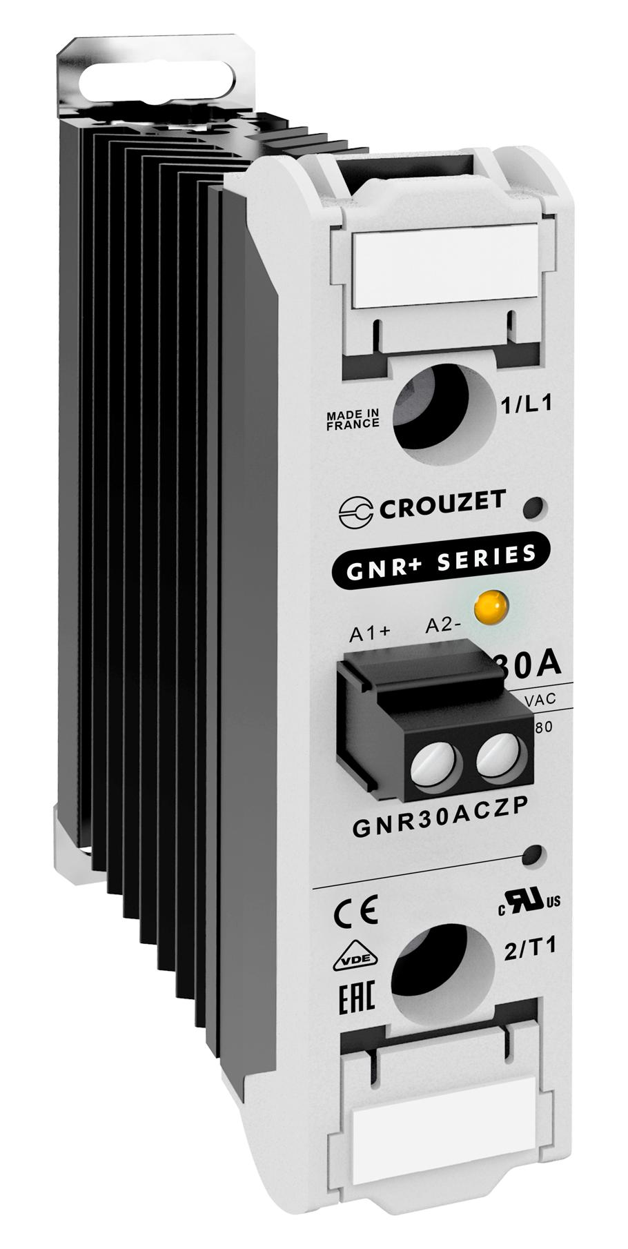 Crouzet Gnr30Aczp. Solid State Rly, 30A/24-500Vac, Din Rail